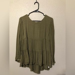 Open Back Long Sleeve Top